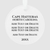 Vuurtoren Cape Hatteras Ornament (achterkant)