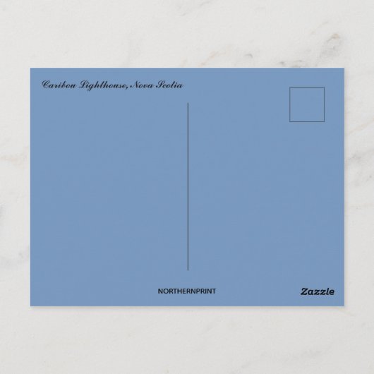 Vuurtoren Caribou Nova Scotia Briefkaart (Achterkant)