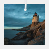 vuurtoren | Castle Hill Lighthouse Glas Ornament (Achterkant)