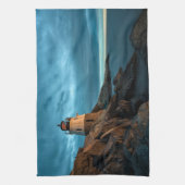 vuurtoren | Castle Hill Lighthouse Theedoek (Verticaal)