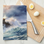 Vuurtoren Christelijke keukenhanddoek (Quarter Fold)