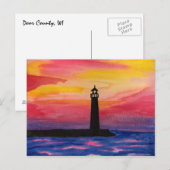 Vuurtoren, Deuren County, WI Briefkaart (Voorkant / Achterkant)