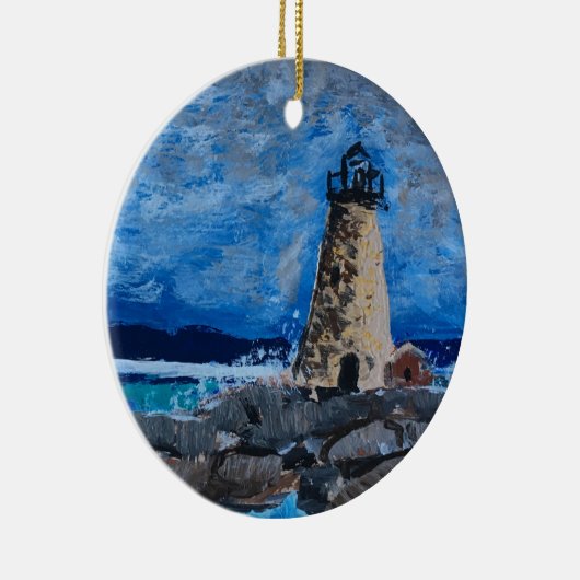 vuurtoren die sieresvormig schilderen keramisch ornament (Rechts)