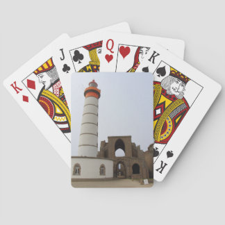 vuurtoren en abbey van Pointe Saint Mathieu Pokerkaarten