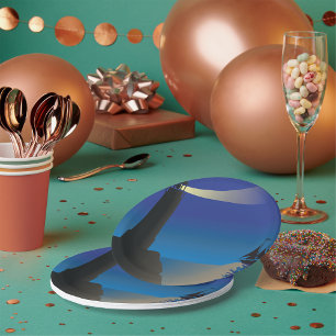 vuurtoren en Borden voor motorpapier Papieren Bordje