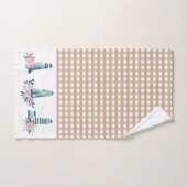 Vuurtoren en Gingham Play Bad Handdoek (Handdoek)