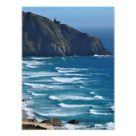 Vuurtoren en het Zee Foto Afdruk