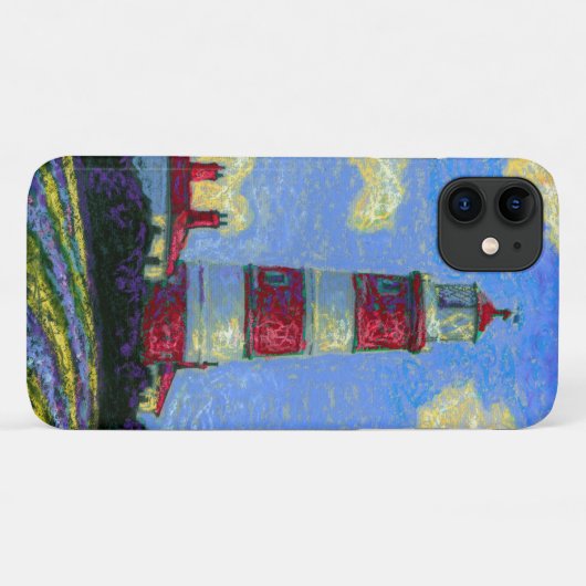 Vuurtoren en lavendervelden Case-Mate iPhone case (Achterkant (horizontaal))