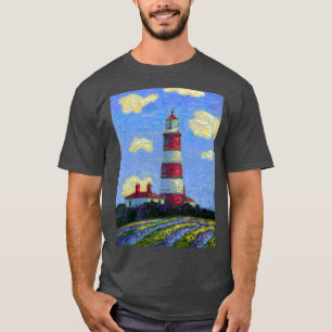 Vuurtoren en lavendervelden t-shirt