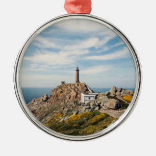 Vuurtoren en museum Cabo Vilan Galicia Spanje Metalen Ornament