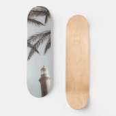 vuurtoren en palmen #1 #wall #art skateboard (Voorkant)