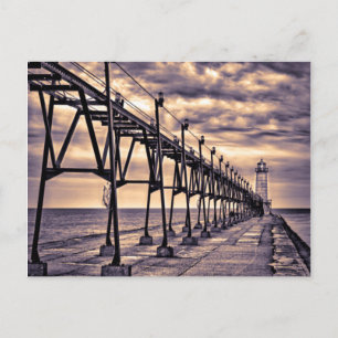 Vuurtoren en pier van Grand Haven, Grand Haven Briefkaart