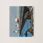 Vuurtoren en schip legpuzzel (Verticaal)