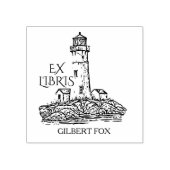  vuurtoren Ex Libris Rubberstempel (Afrduk)