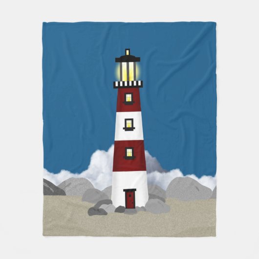 vuurtoren Fleece Blanket (Voorkant)