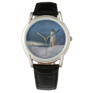 vuurtoren   Frankfort Lighthouse Lake Michigan Horloge