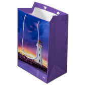 Vuurtoren - Gemiddeld cadeautje Medium Cadeauzakje (Voorkant Gekanteld)