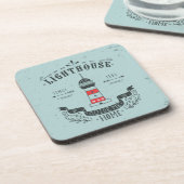 vuurtoren Gids voor thuis Poster Drankjes Onderzetter (Linkerzijde)