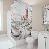 Vuurtoren — Gordijn (In situ)