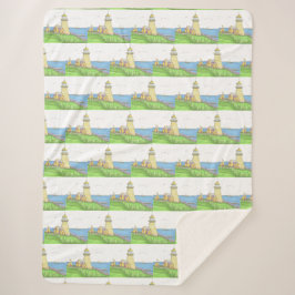 Vuurtoren Grote Sherpa Blanket Deken