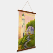 vuurtoren hangend wandkleed (Gebogen)