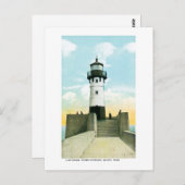 Vuurtoren, haveningang, Duluth, Minnesota Briefkaart (Voorkant / Achterkant)