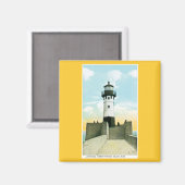 Vuurtoren, Haveningang, Duluth, Minnesota Magneet (Voorkant / Achterkant)