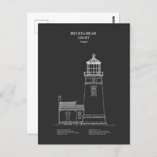Vuurtoren Heceta Head - Oregon - PD Briefkaart
