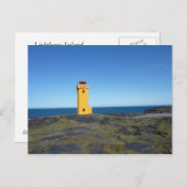 Vuurtoren IJsland Briefkaart (Voorkant / Achterkant)
