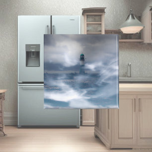 Vuurtoren in de storm - Oostzee-Zee Magneet