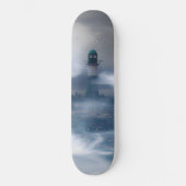 Vuurtoren in de storm - Oostzee-Zee Skateboard (Voorkant)