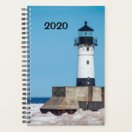 vuurtoren in de winter van 2023 - Duluth, MN Planner