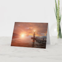 Vuurtoren in de Zonsondergang