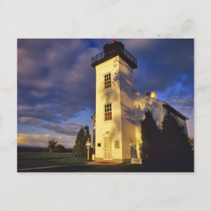 Vuurtoren in Escanaba UP Michigan Briefkaart
