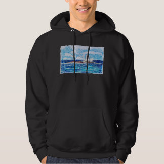 Vuurtoren in het blauw hoodie
