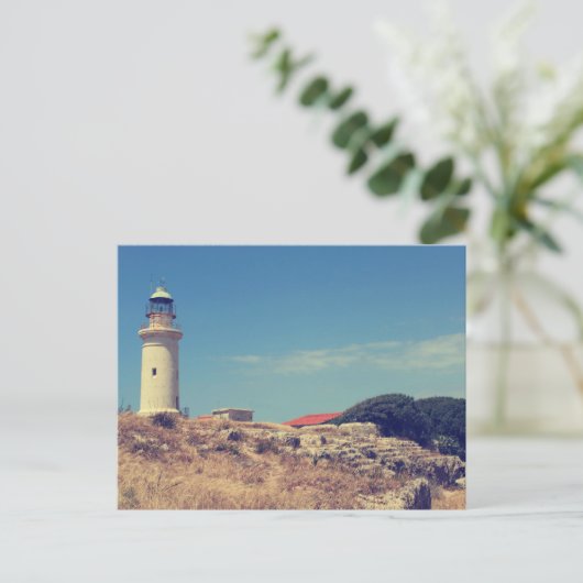 vuurtoren in Paphos Briefkaart (Staand voorkant)