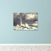 vuurtoren in Stora Balt Canvas Afdruk (Insitu (Houten vloer))