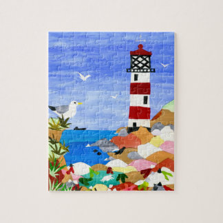 vuurtoren Jigzaag Puzzle Legpuzzel