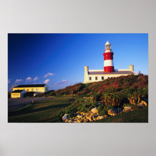 Vuurtoren, Kaap Agulhas, Westkaap Poster
