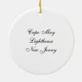 Vuurtoren Kaapstad Keramisch Ornament (Achterkant)