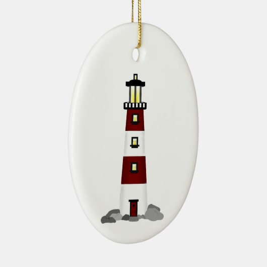 vuurtoren keramisch ornament (Rechts)