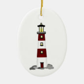 vuurtoren keramisch ornament (Voorkant)