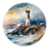 vuurtoren keramische knop (Voorkant)