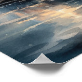 Vuurtoren Kustkunst Print Poster (Hoek)