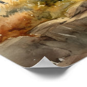 Vuurtoren Kustkunst Print Poster (Hoek)