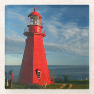 Vuurtoren La Martre   Mataan op de Gaspe Glazen Onderzetter