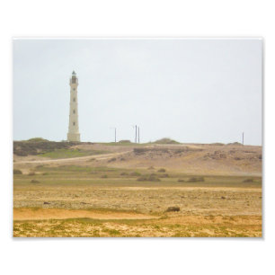 Vuurtoren landschap strand decor, vuurtoren kunst foto afdruk