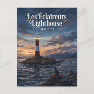 Vuurtoren Les Éclaireurs Argentinië Briefkaart
