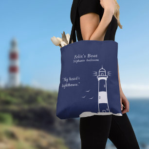 Vuurtoren Marine Blauw Draagtas