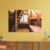 vuurtoren | Meer van Vanern Interior Zweden Canvas Afdruk (Insitu (Woonkamer))